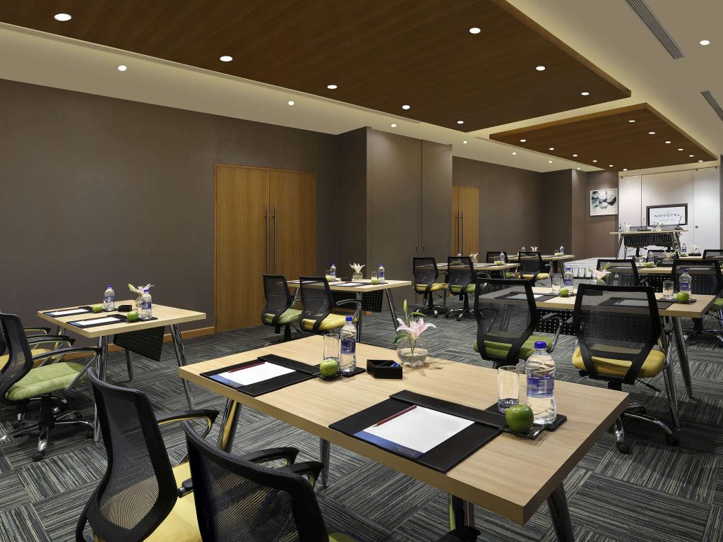 meeting room in hall multiple chairs