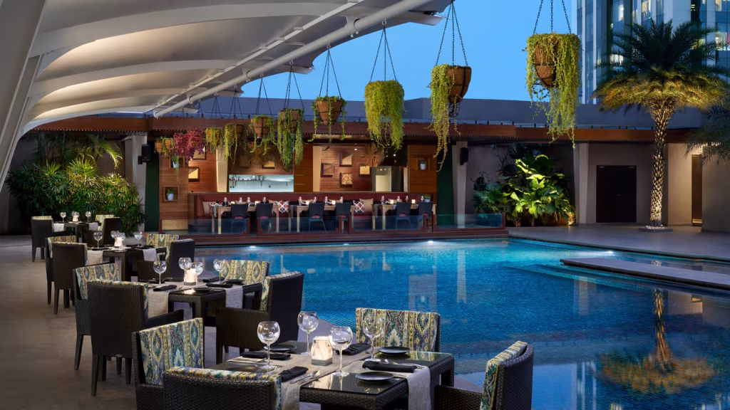 JW Marriott Hotel - Pool side view