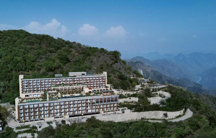 the westin resort exterior view with mountain