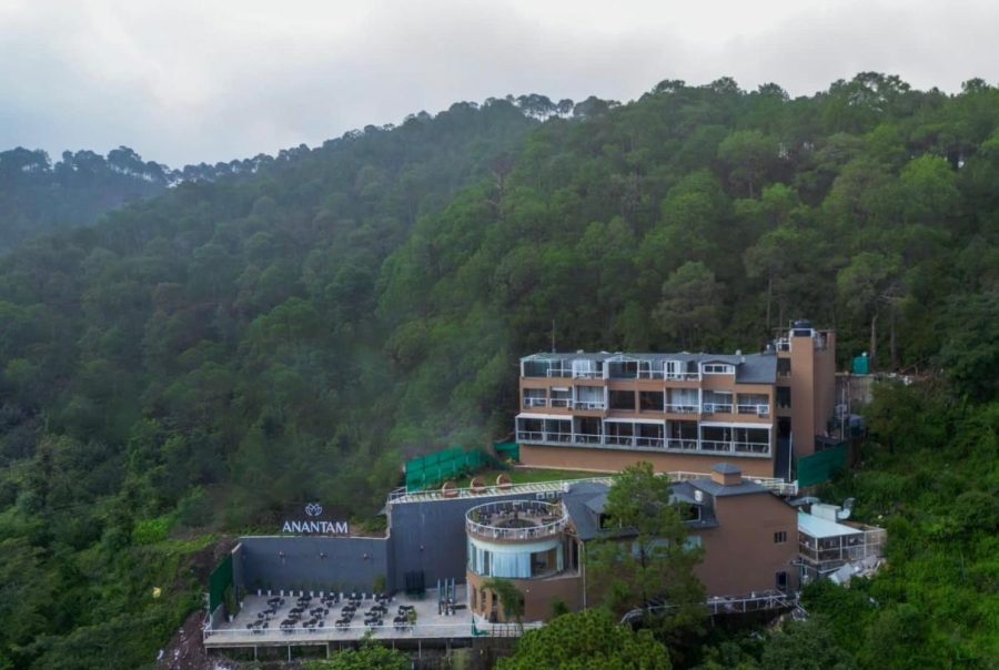exterior view of the anantam resorts kasauli