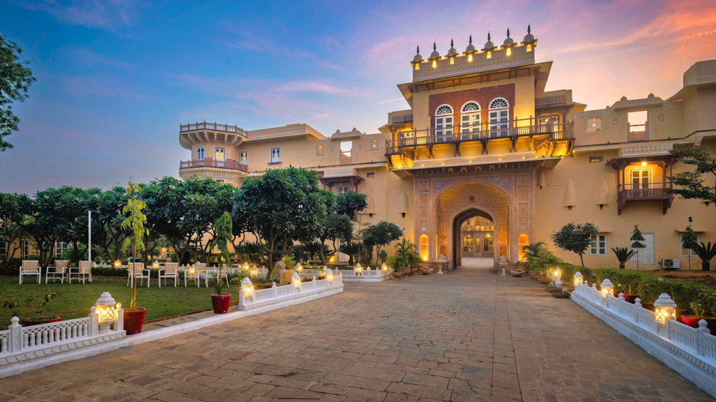 Chomu Palace Jaipur- entry view Chomu Palace Jaipur- entry view