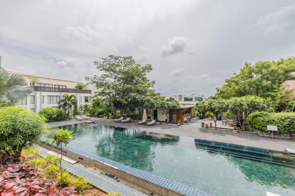Hyatt Hyderabad Gachibowli Pool