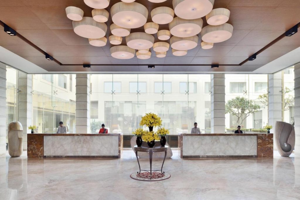 Jaipur Marriott Hotel- reception area