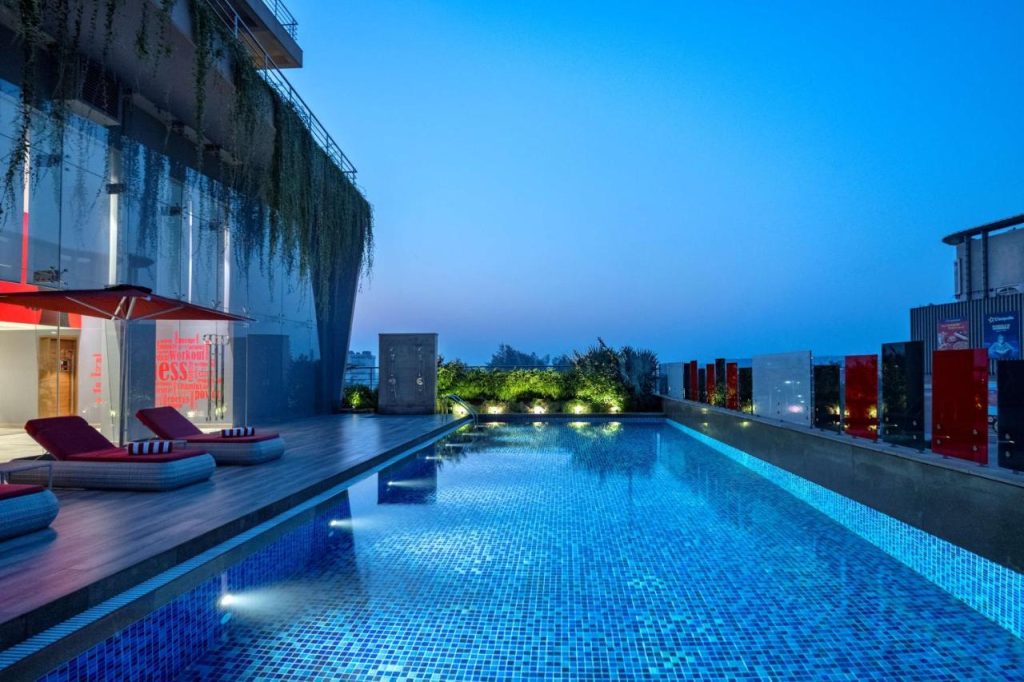 Radisson RED Chandigarh Pool Area
