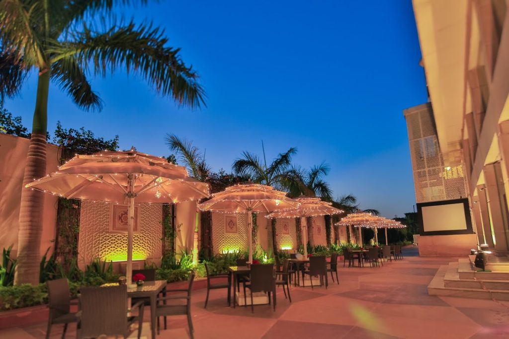 The Lalit Jaipur- outdoor sitting area The Lalit Jaipur- outdoor sitting area