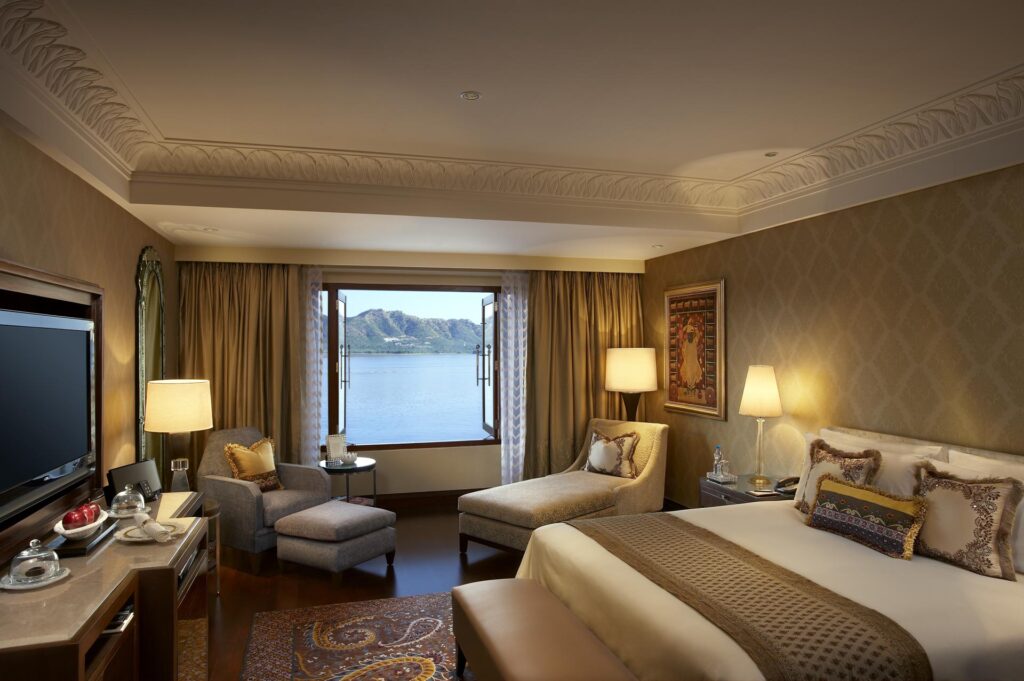 The leela palace Udaipur Bedroom
