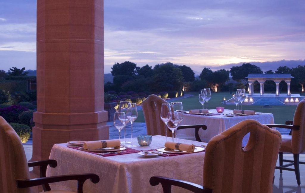 Umaid Bhawan Palace- outdoor dining