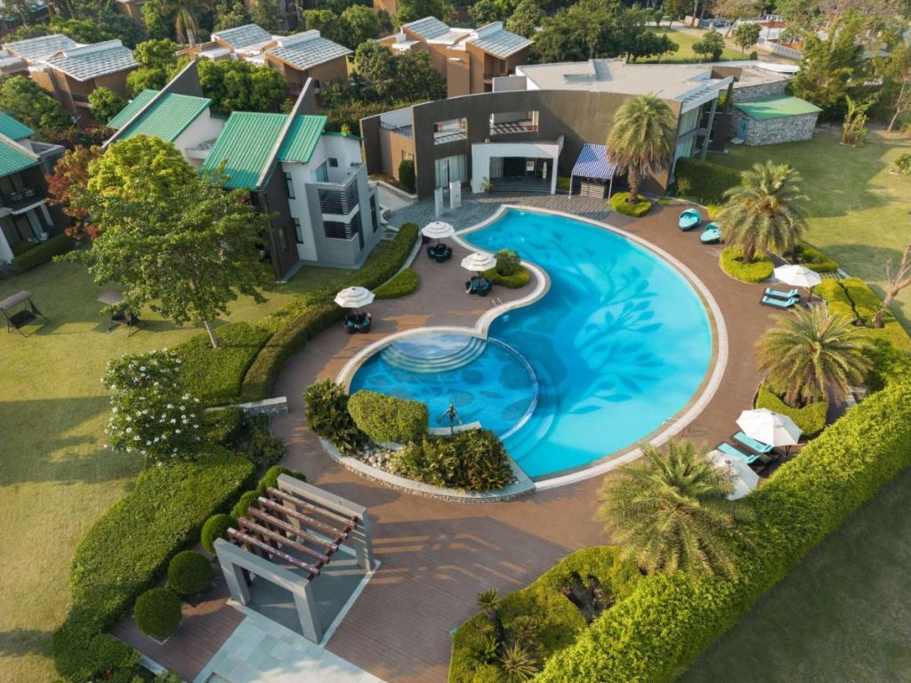 Namah Resort Corbett Pool Area