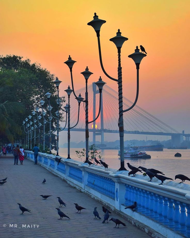 Kolkata Sunset view