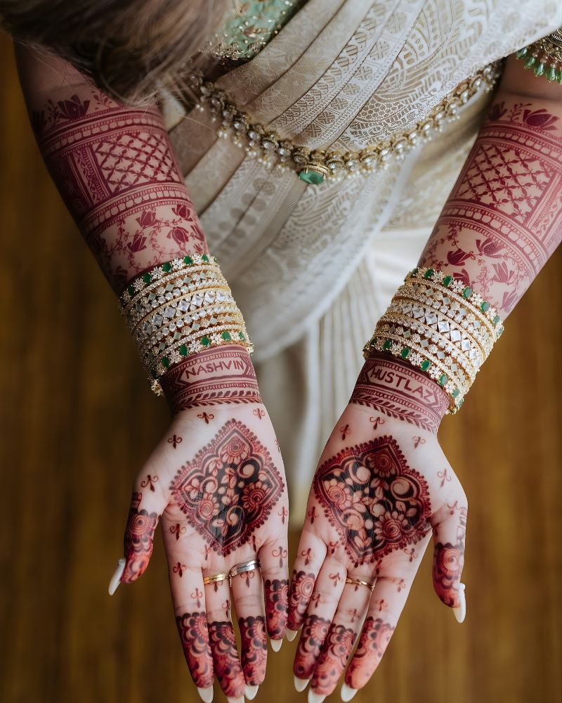 Modern bridal mehndi designs reflecting personal style