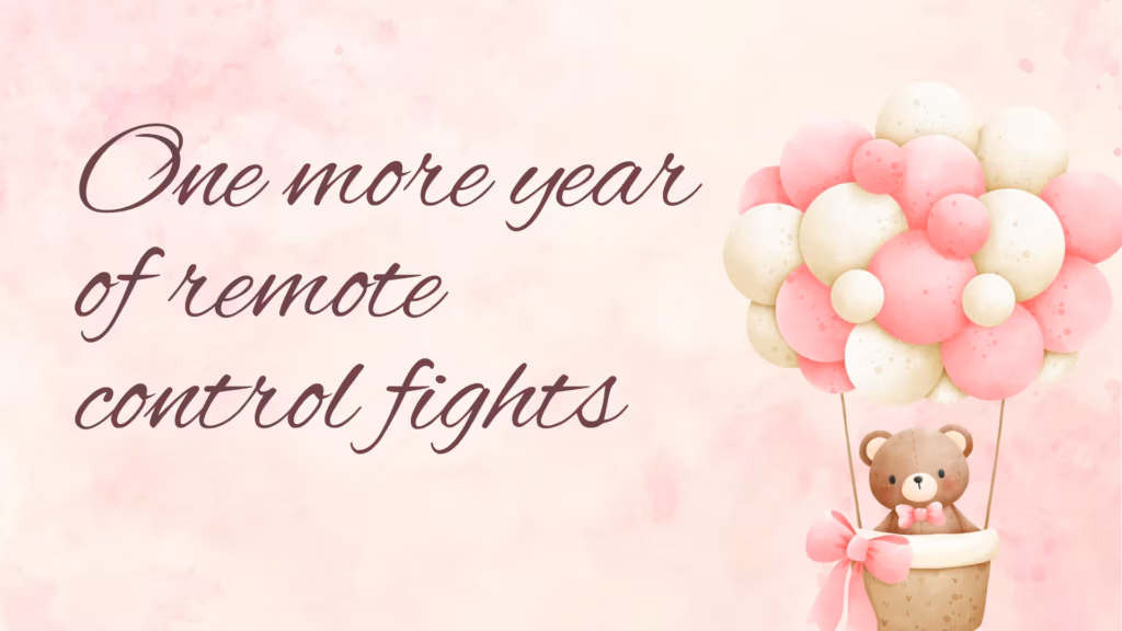 Funny Wedding Anniversary Wishes One more year of remote control fights