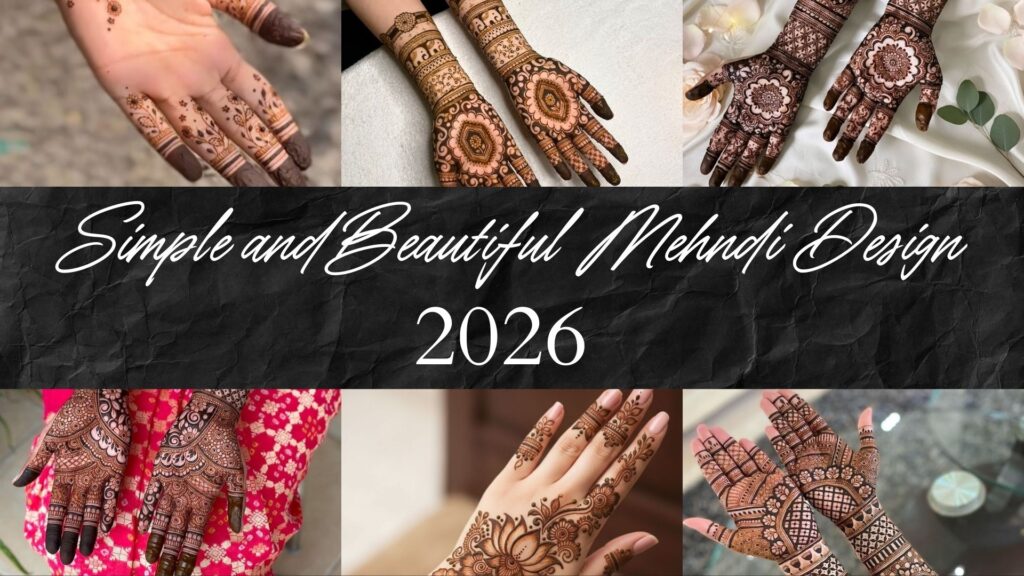 Simple and Beautiful Mehndi Design