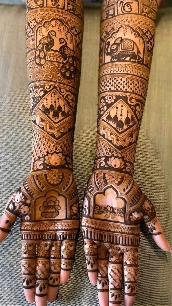 Heritage Wedding Rajasthani Mehndi Full Hand Bride