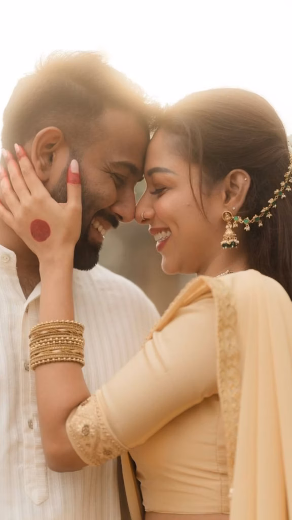 Pre Wedding Shoot Poses The Forehead Touch